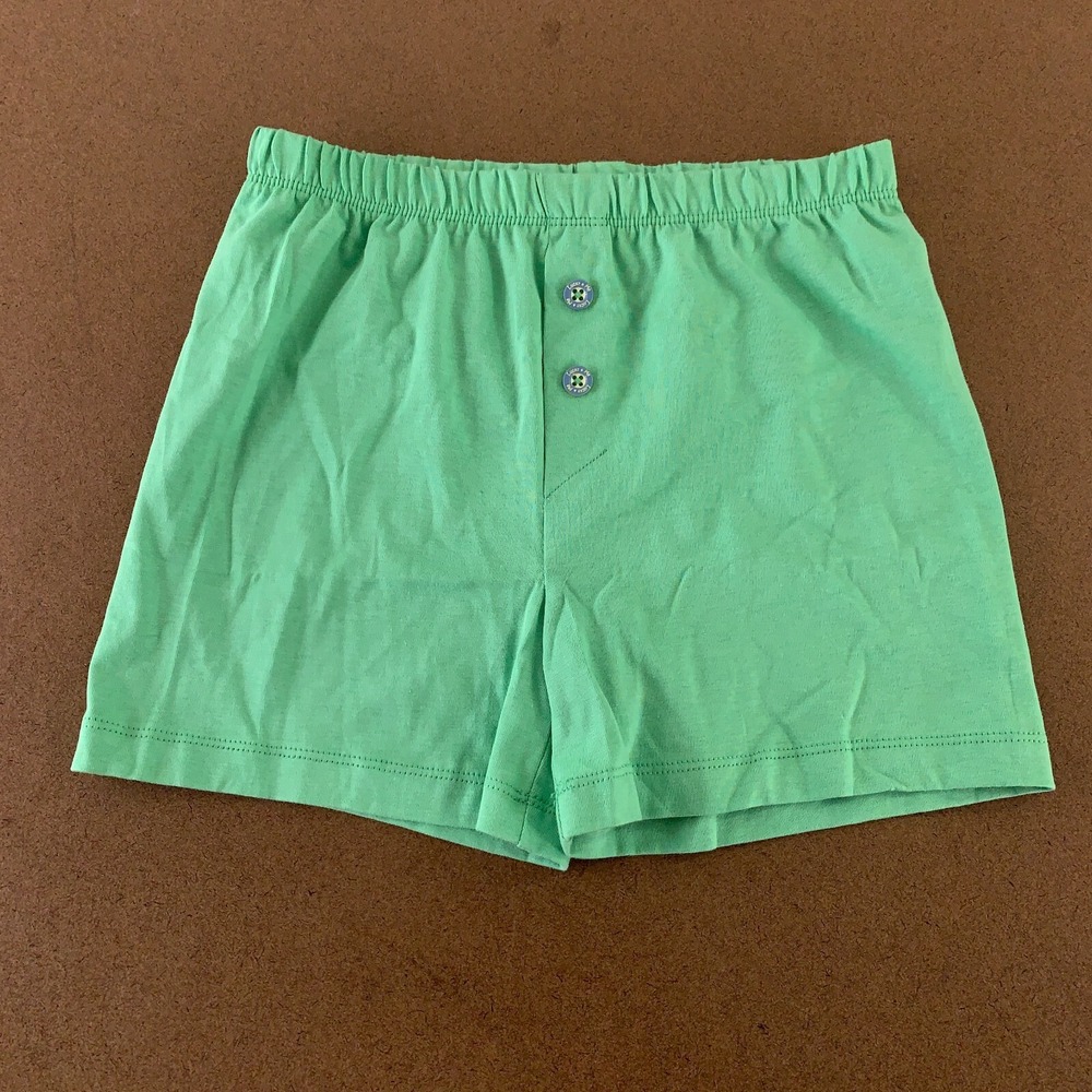 Lucky & Me Everyday Collection Boys Size 7/8 Green Cotton Boxer Shorts New